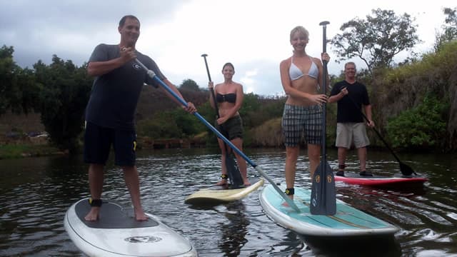Private SUP lesson on the Anahulu River