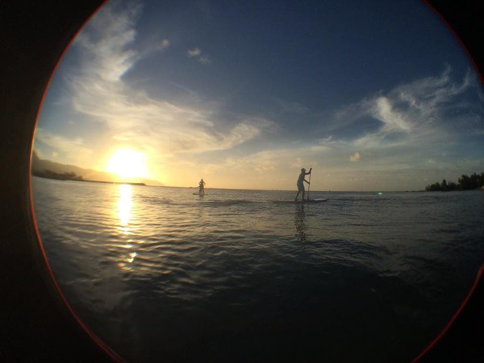 Sunset SUP session