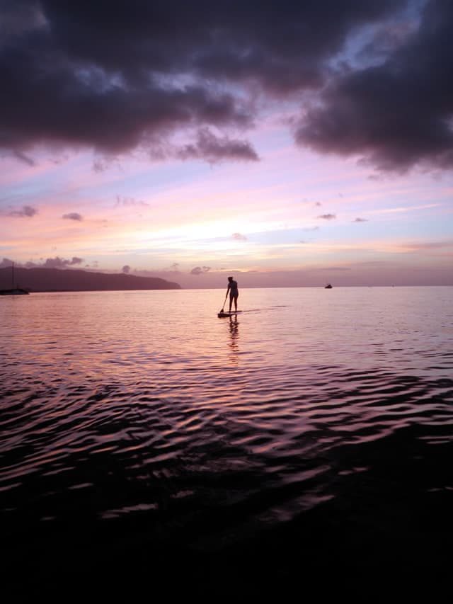 Sunset SUP session